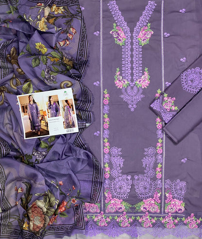BRAND:*JADE* lawn embroidered luxury unstitched 3pc | DC Free on Advance payment