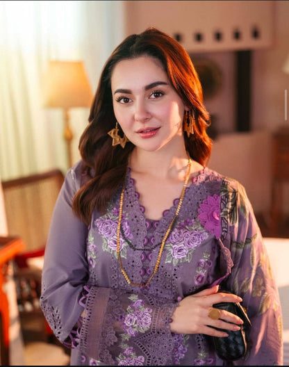 BRAND:*JADE* lawn embroidered luxury unstitched 3pc | DC Free on Advance payment
