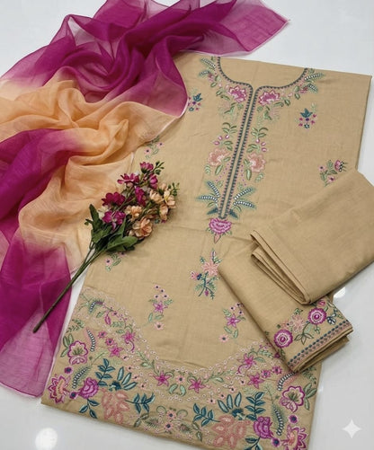 BRAND:*ANGAN* lawn embroidered hit code unstitced 3p | DC Free On Advance payment
