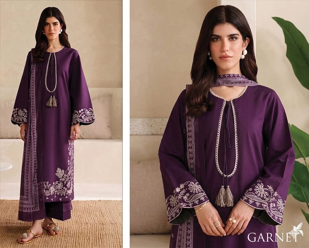 PRESENTING GARNET BRAND LUXURY EMBROIDERED HIT CODE | DC Free on Advance only