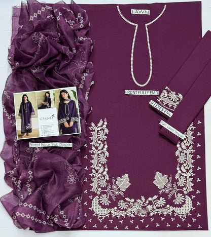 PRESENTING GARNET BRAND LUXURY EMBROIDERED HIT CODE | DC Free on Advance only