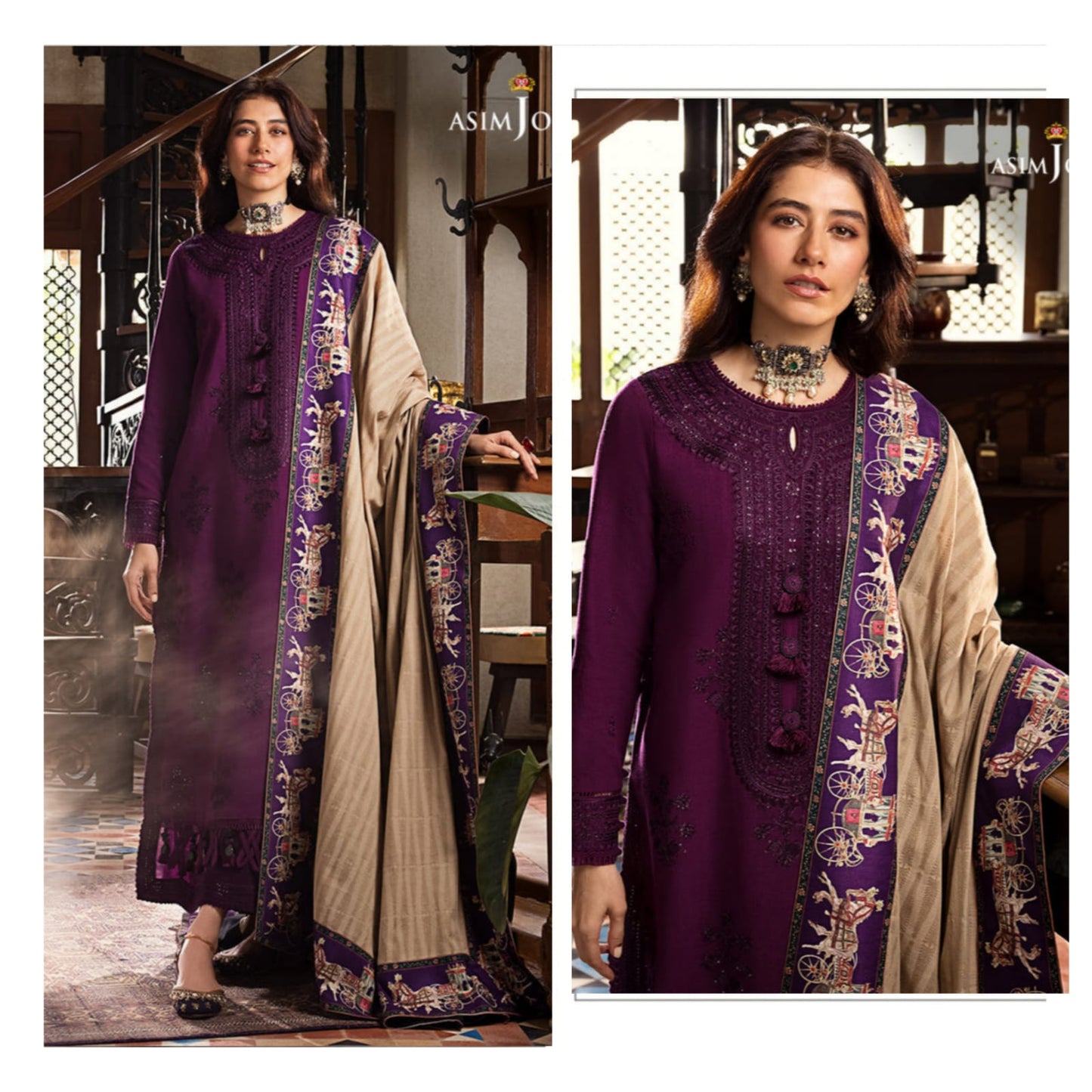 ASIMJOFA BRAND LUXURY EMBROIDERED | DC Free On Advance Paymnet
