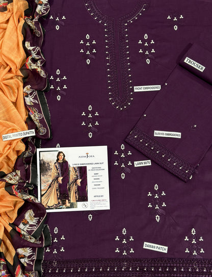 ASIMJOFA BRAND LUXURY EMBROIDERED | DC Free On Advance Paymnet
