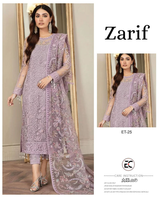 ZARIF LUXURY NET COLLECTION | DC Free On Advance Paymnet